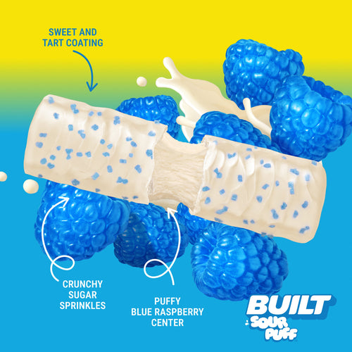Blue Razz Blast Sour Puff 4ct - Gentle Moment at Home
