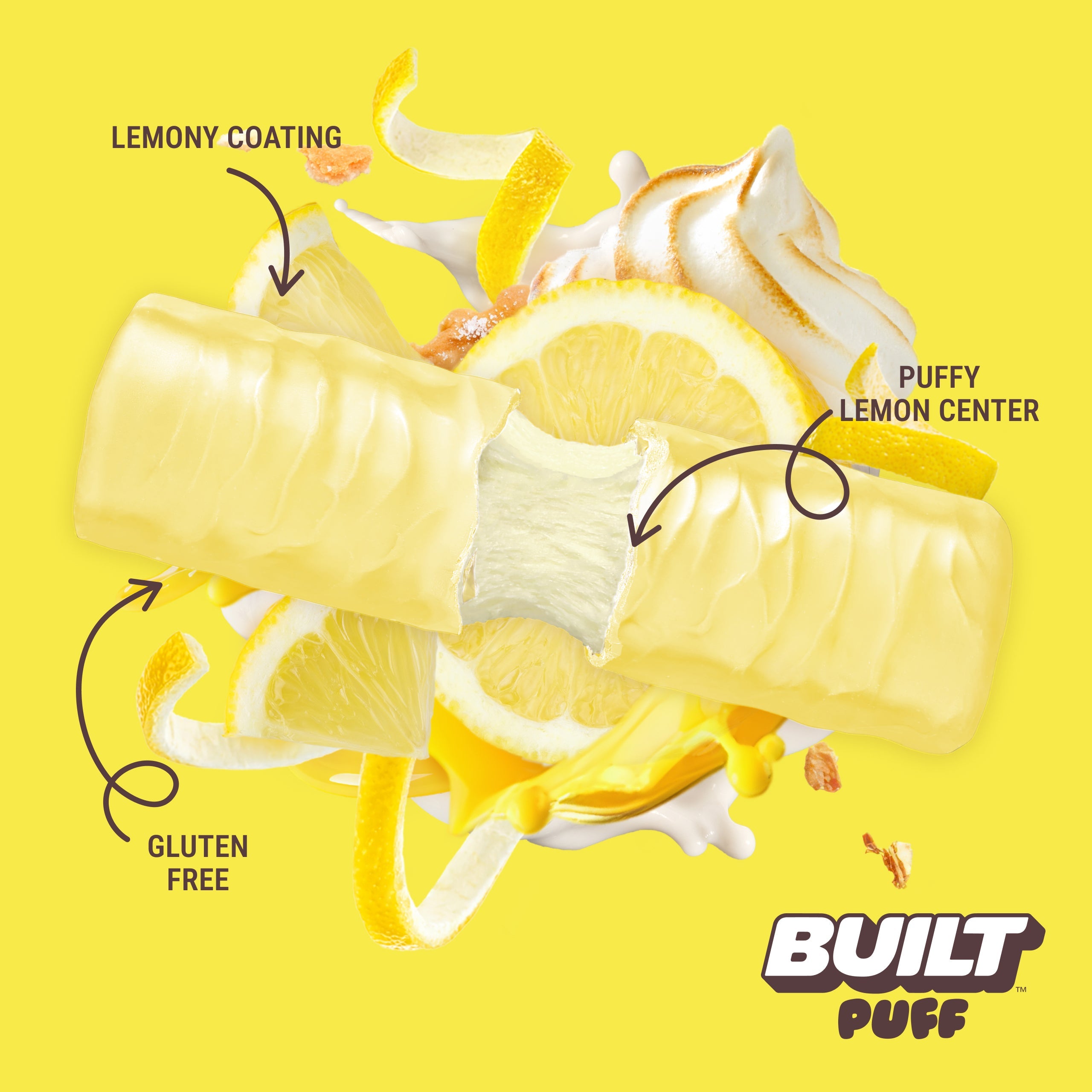 Lemon Meringue Pie Puff - Upbeat Moment on Weekends
