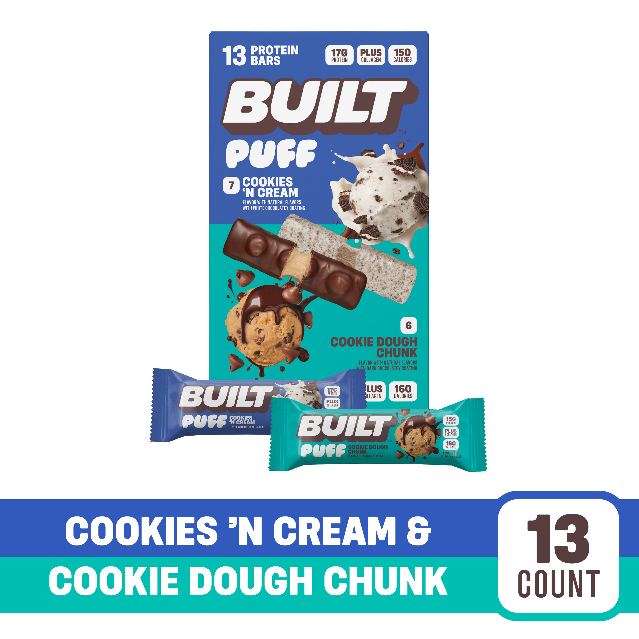 Variety Pack: Cookies 'N Cream + Cookie Dough Chunk - Spontaneous Moment Around the Table