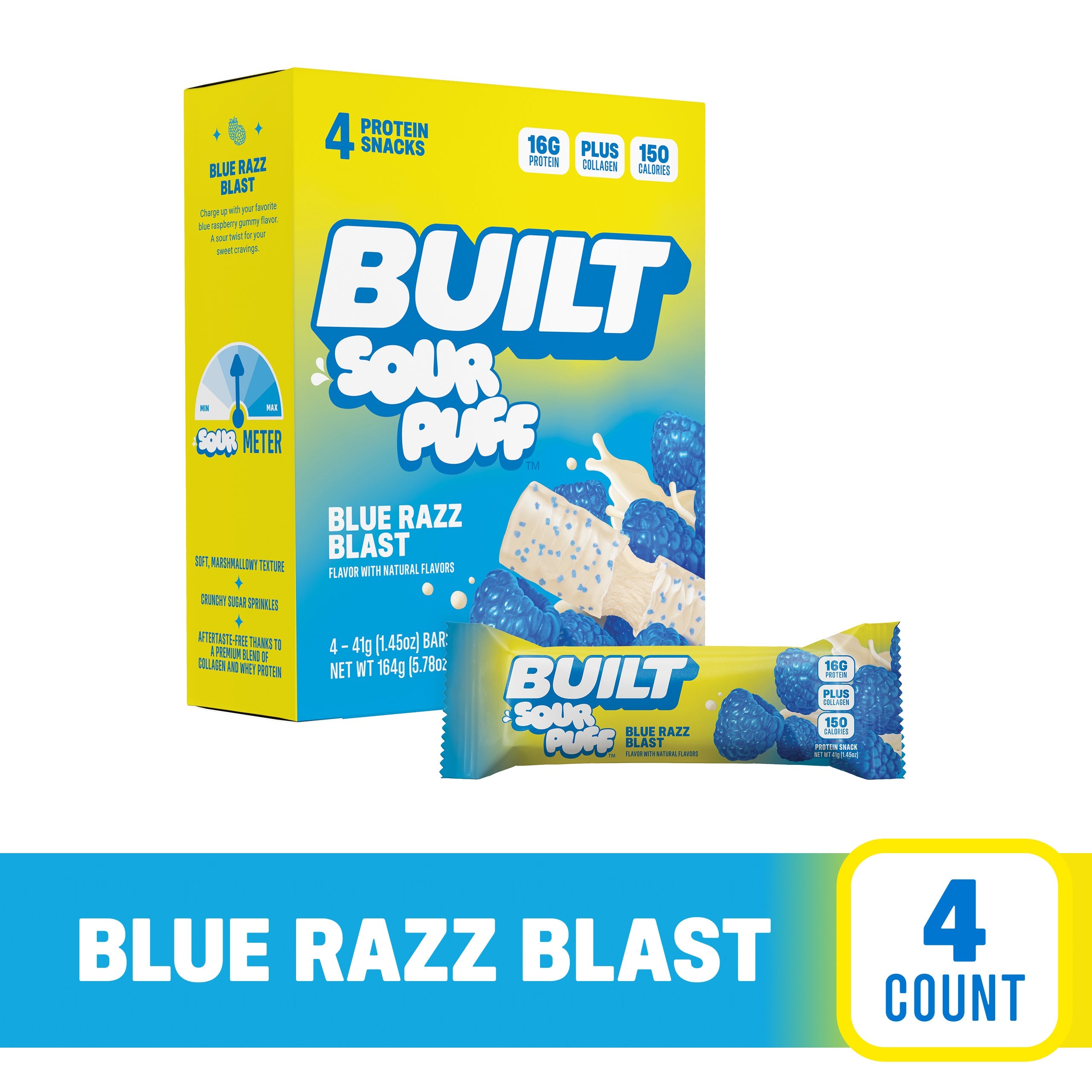 Blue Razz Blast Sour Puff 4ct - Gentle Moment at Home