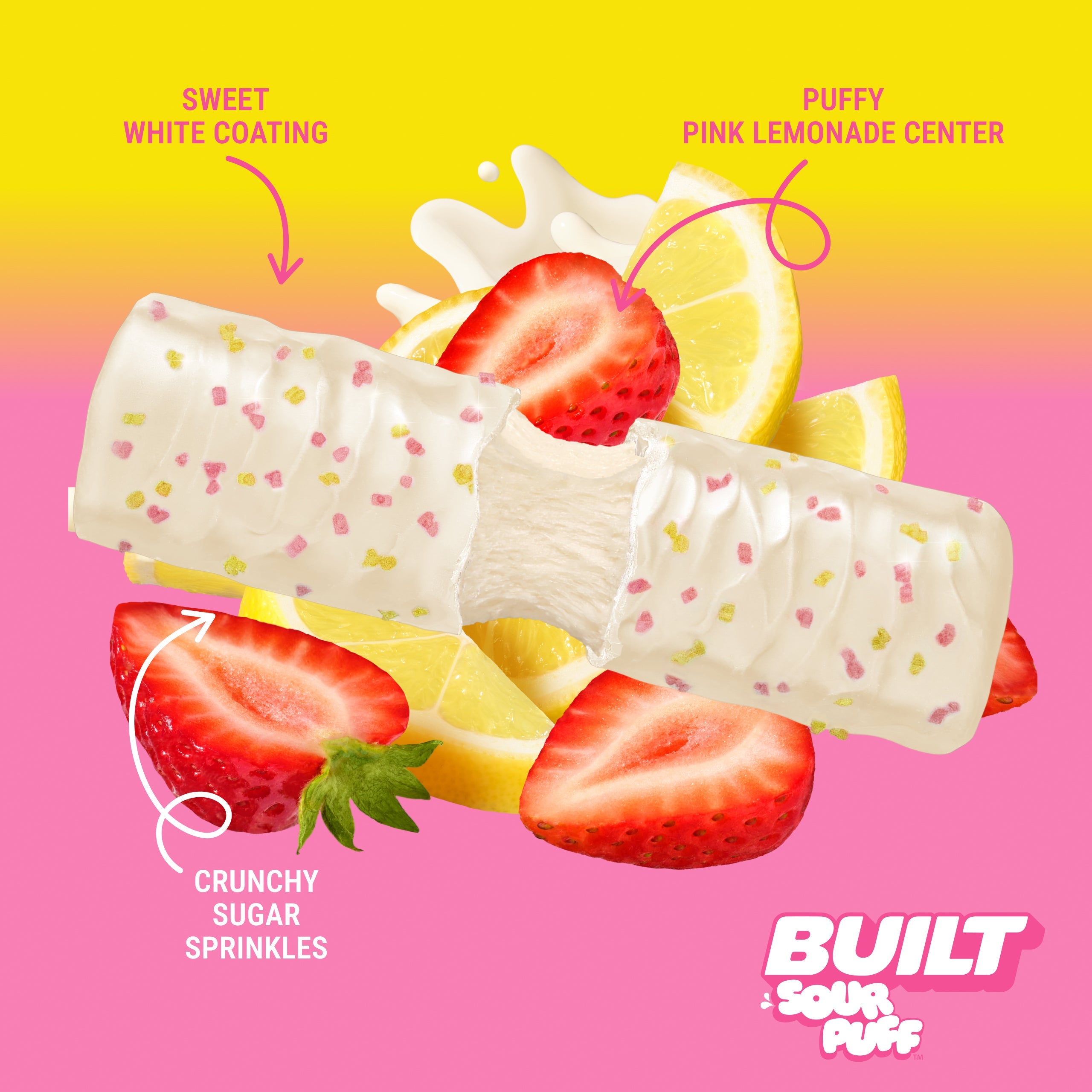 Pink Lemonade Squeeze Sour Puff 4ct - Spontaneous Moment During a Break