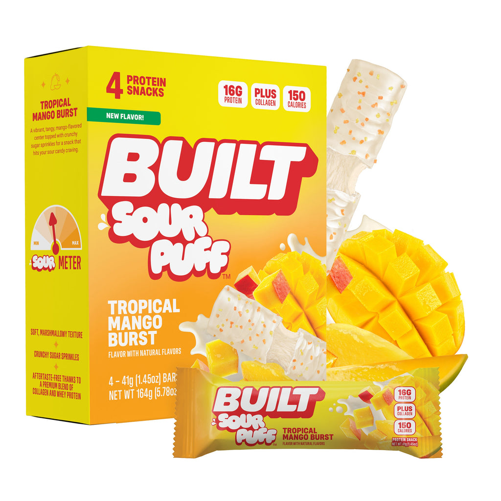 Tropical Mango Burst Sour Puff 4ct - Unplanned Moment on Weekends