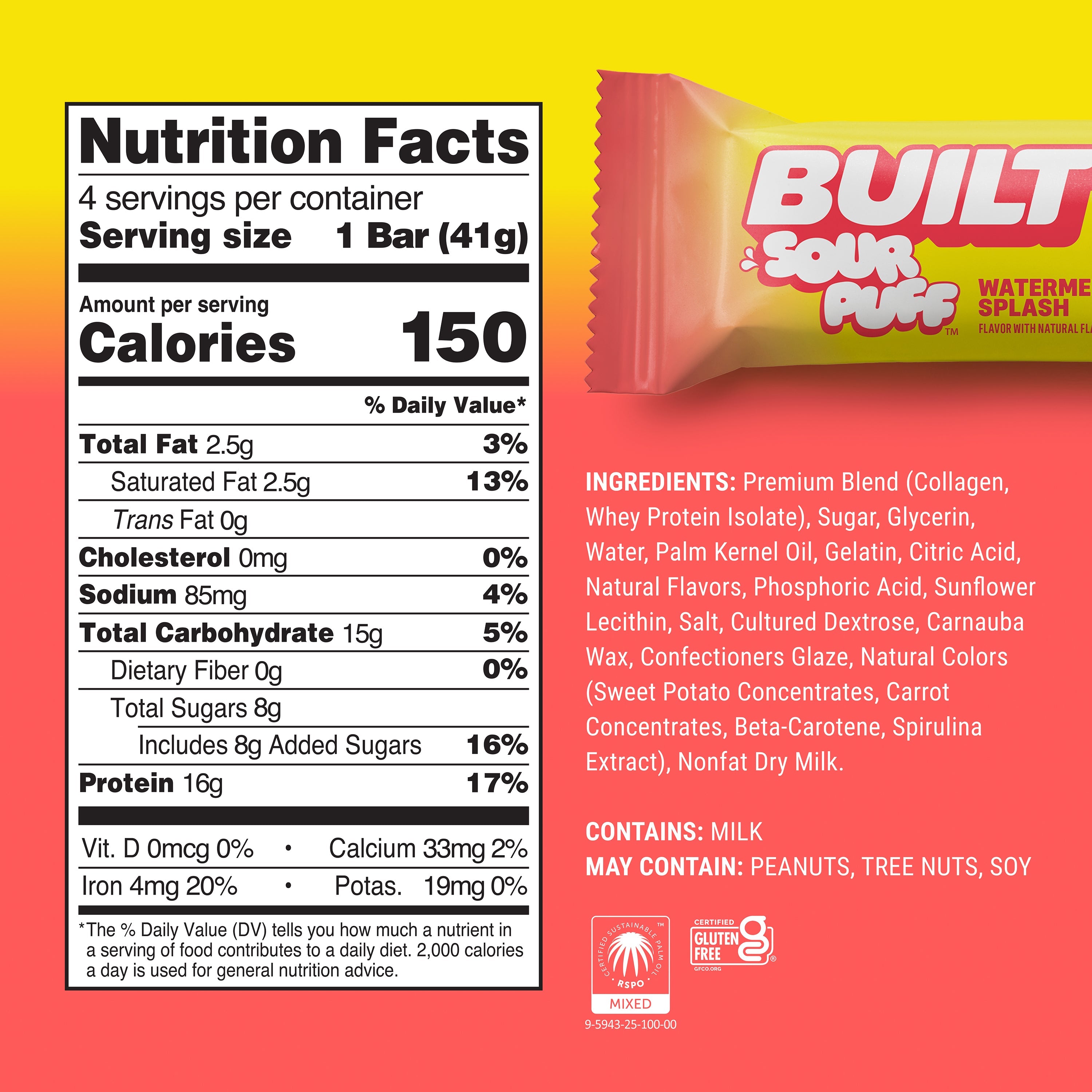 Watermelon Splash Sour Puff 4ct - Unhurried Moment for Yourself
